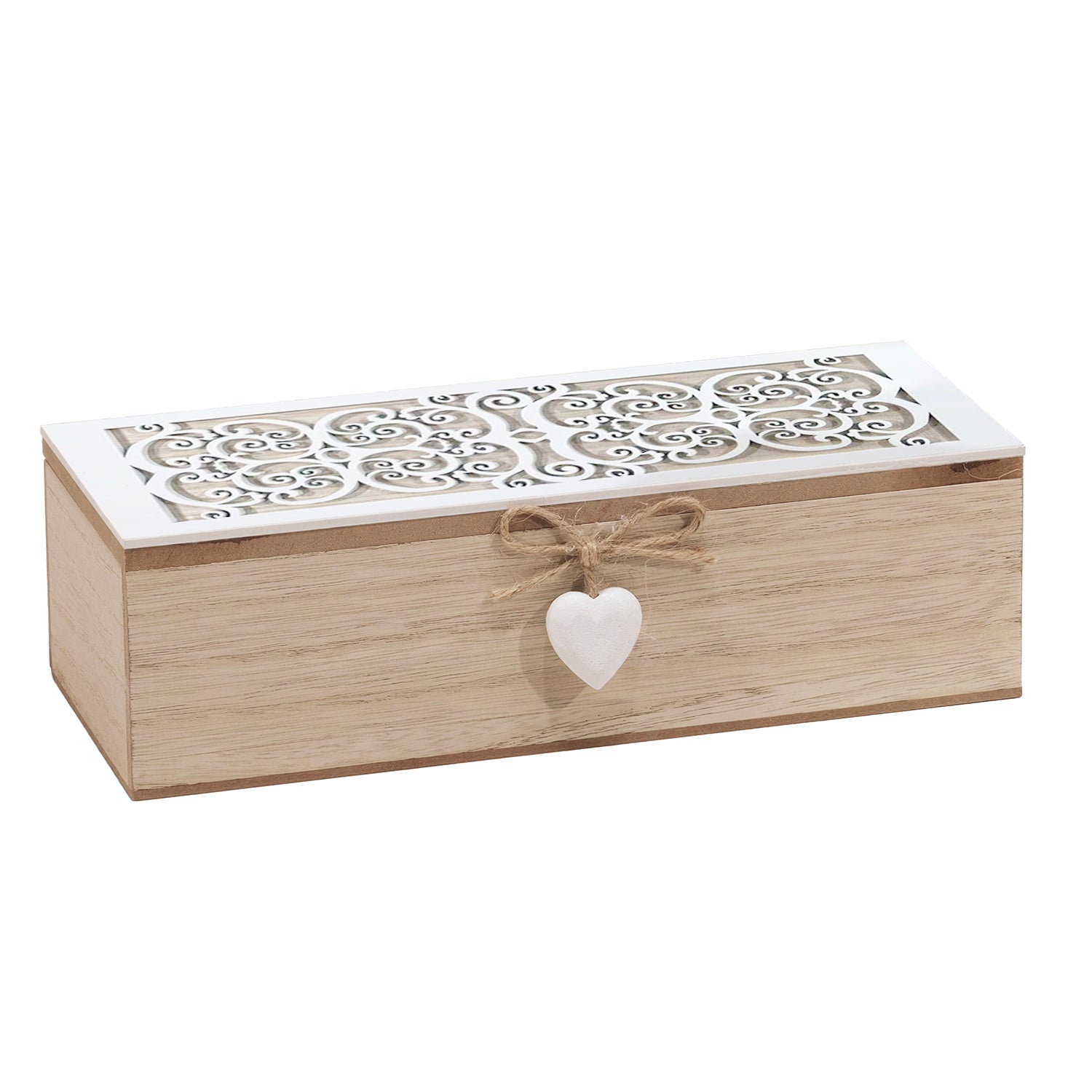 GUSTO CASA - Porta tisane in Mdf 3 scomparti - h7x24x10 cm